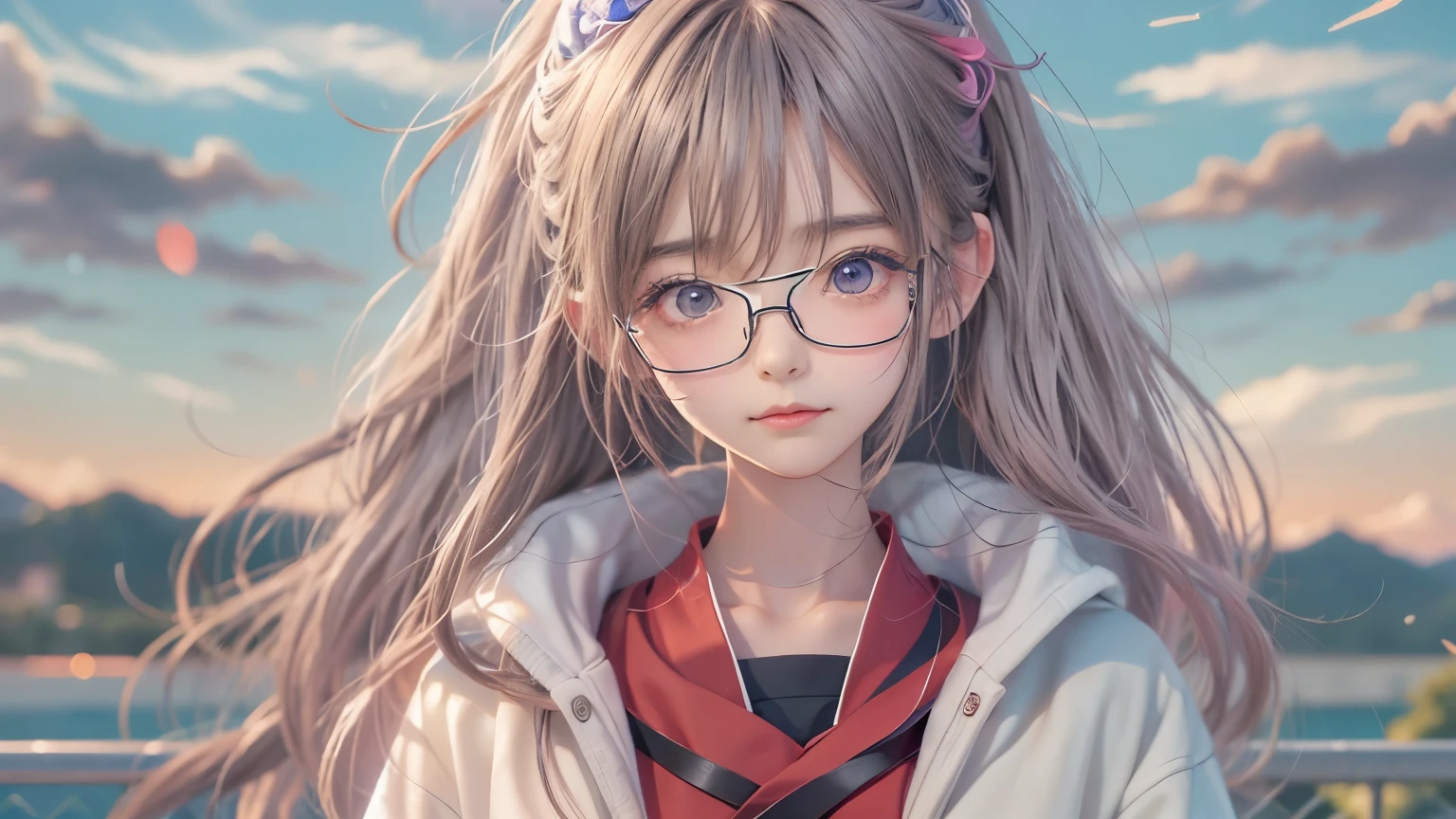 anime girl with glasses and long hair, anime visual of a cute girl, anime style. 8k, pin on anime, anime vibes, anime style 4 k, anime moe artstyle, anime aesthetic, anime girl desktop background, anime visuals, anime girl with real hair, ethereal anime, anime girl with long hair, beautiful anime portrait , anime , Naruto, Naruto anime, Sharingan background, at night, dark , Sharingan , wearing Naruto headband