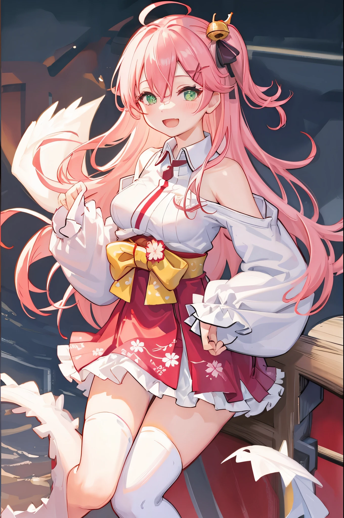 Delicate face,eyes half closed,Pink eyes