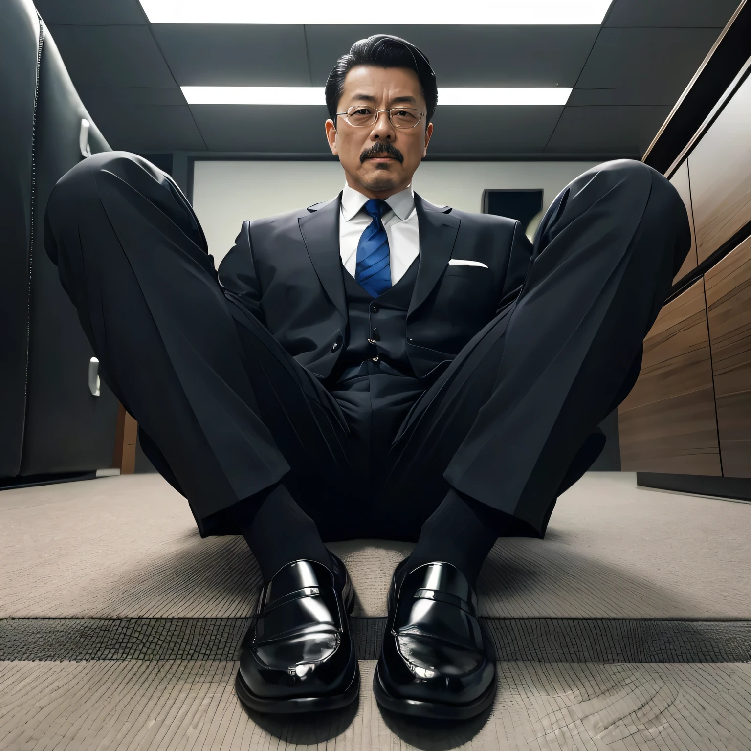 55 years old，Kogoro Mori，uncle，，Convex，in office，Wear black socks，anti-slip leather shoes，beard，toughness，Drooling in the mouth，HD，artwork，full of enjoyment，Very shy，exposed，Spread your legs and straighten them，Wear a suit，Trousers，A large protrusion with masculine characteristics，Wear black socks，The crotch has columnar protrusions，God&#39;view，Take off your pants，Sexy lingerie lace，Floor perspective, Ecstasy expression/gender(milky, Translucent mucus in the abdomen and chest)