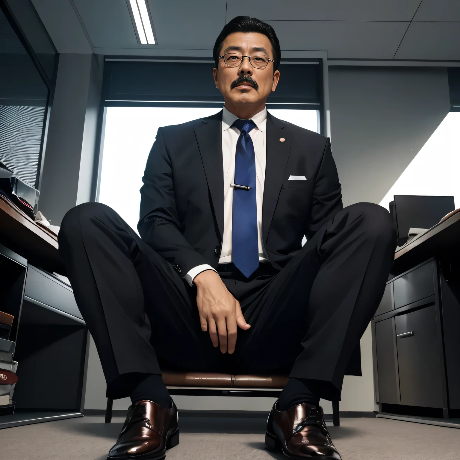 55 years old，Kogoro Mori，uncle，，Convex，in office，Wear black socks，anti-slip leather shoes，beard，toughness，Drooling in the mouth，HD，artwork，full of enjoyment，Very shy，exposed，Spread your legs and straighten them，Wear a suit，Trousers，A large protrusion with masculine characteristics，Wear black socks，The crotch has columnar protrusions，God&#39;view，Take off your pants，Sexy lingerie lace，Floor perspective, Ecstasy expression/gender(milky, Translucent mucus in the abdomen and chest)