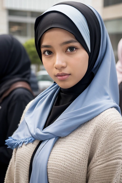 Negroid、female、Hijab