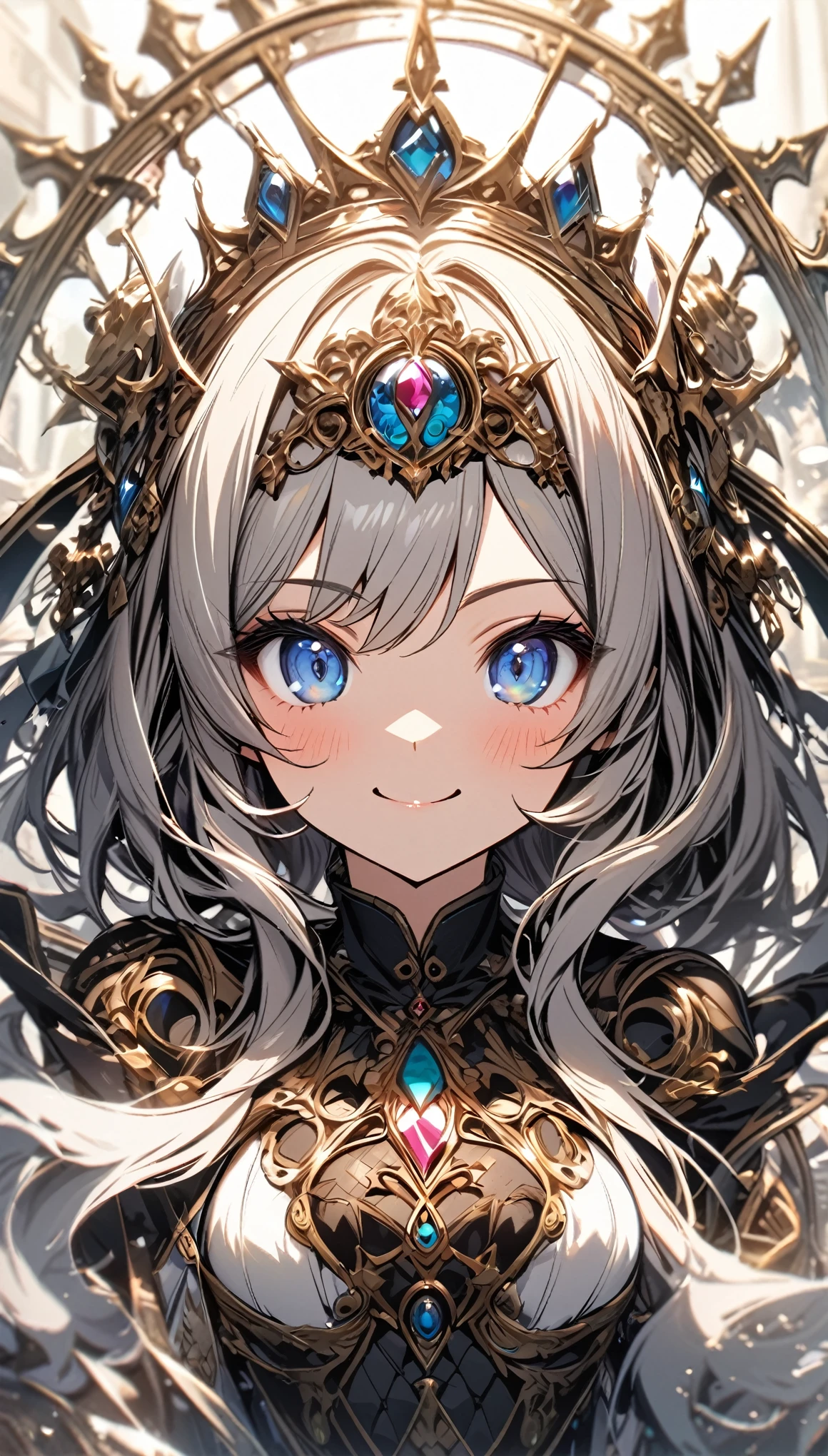 ultra detailed, 1girl, smile
