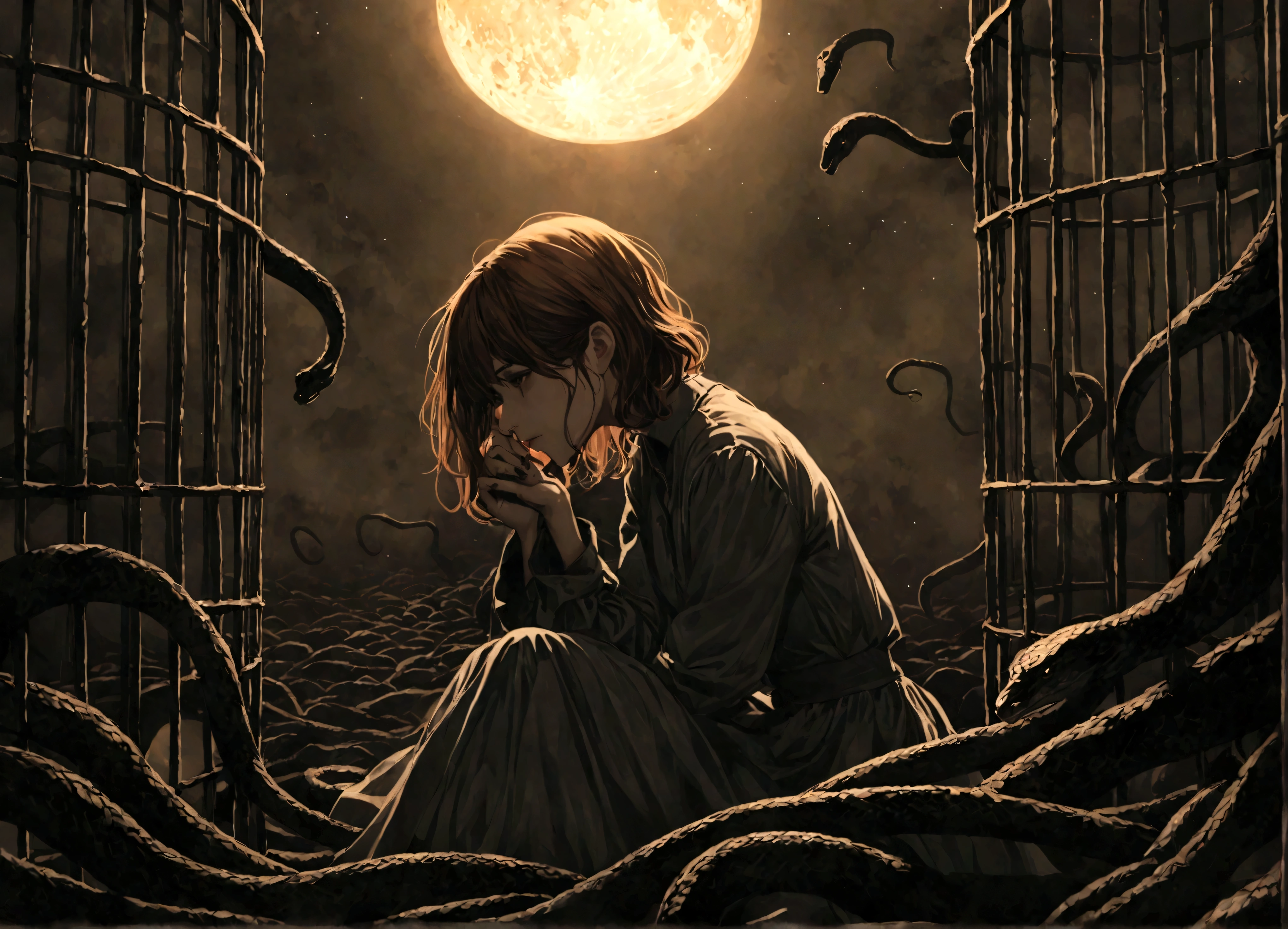 (Haunting lovely Kate Mara) (Depressed Man)Another sun sets down behind me Another day comes crashing in There's a whispering wind that's blowing There's a storm that's closing in I can hear the trains, they're rolling To a place I've never been And I can feel her breath beside me With an empty glass of gin As the darkness settles in I can hear her voice again I can hear your voice again Waiting for someone to save me But everyone just runs away Waiting for someone to change me But no one ever comes I'm breaking down the walls that cage me But nothing ever falls in place Waiting for the end to take me Blinded by the sun All the ghosts that live inside me Always waiting in the wind I can see through my reflection What I've become and what I've been You see, your Heaven doesn't want me And your Hell won't let me in It's like I'm holding all the aces But I know I'll never win Waiting for someone to save me But everyone just runs away Waiting for someone to change me But no one ever comes I'm breaking down the walls that cage me But nothing ever falls in place Waiting for the end to take me Blinded by the sun You can take it away, tear it all down Spit in my face, pushed to the ground Look what I've become I've fallen from grace, bloodied and bound Taking up space, lost and I'm found Look what I've become I can hear the snakes, they're winding Singing songs of pain and sin There's an anger overflowing From this empty glass of gin As the darkness settles in And the darkness settles in Waiting for someone to save me But everyone just runs away Waiting for someone to change me But no one ever comes I'm breaking down the walls that cage me But nothing ever falls in place Waiting for the end to take me Blinded by the sun And the darkness settles in (You can take it away) And the darkness settles in (You can take it away) As the darkness settles in