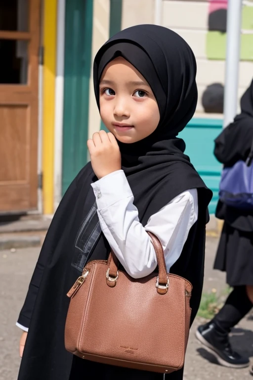 Negroid、Hijab、kindergarten