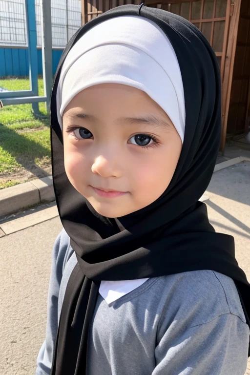 Negroid、Hijab、kindergarten