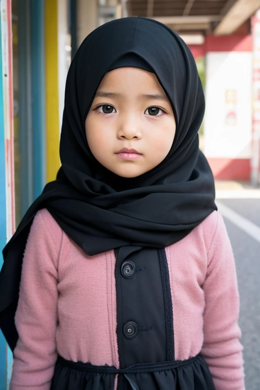 Negroid、Hijab、kindergarten