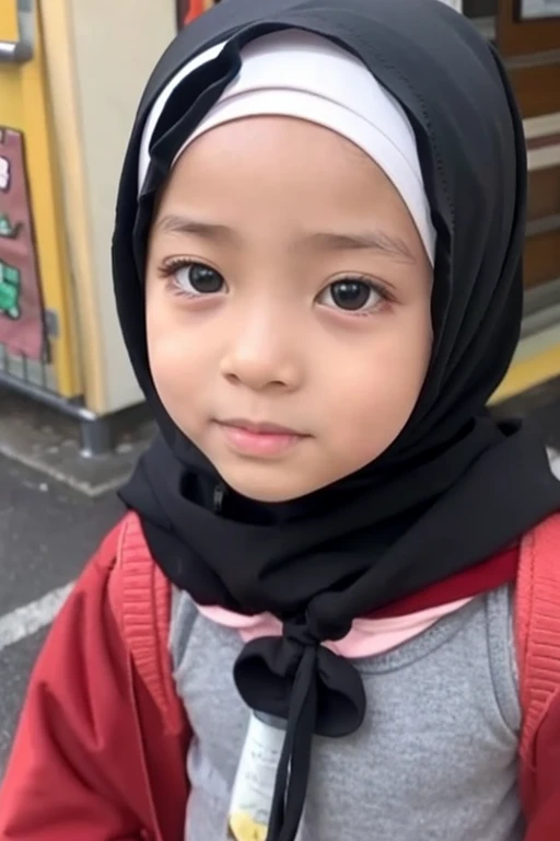 Negroid、Hijab、kindergarten
