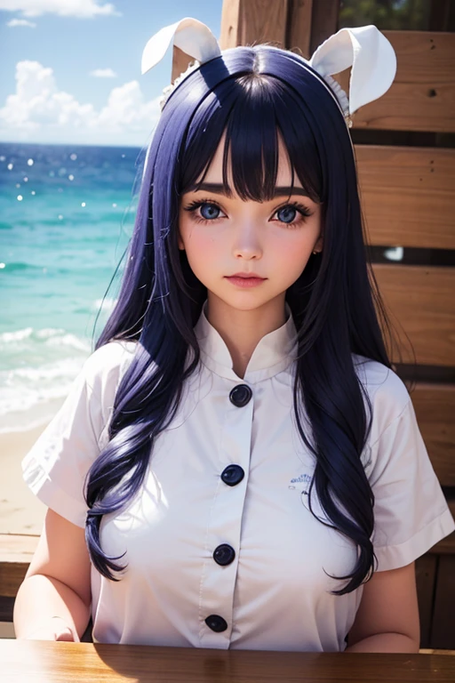 Make eye contact with the camera., micro bikini, escote,、Los detalles del iris de la pupila son muy sorprendentes、Extremidades sin roturas.、adolescente blanca、Boca naturalmente cerrada、Areola natural、natural 、ojos fijos、cuerpo natural、Slightly baby face、rostro femenino、cuerpo femenino、con cara redonda、a small face、mejillas suaveirando a la camara、cuerpo completosbian、desapego、Rostro equilibrado、Estrabismo ligeramente interno、top-less, Golpes ((ojos grandes)) pechos reveladores. ropa de dormir elegante transparente, rem, cabello corto, re:cero, pelo azul, dyed blue hair, mucama, servidumbre, Mansion, asombroso, anime de verdad, diadema en la cabeza, blanco, cuerpo mojado