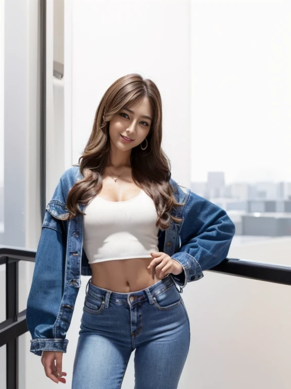 Close-up of a woman wearing jeans taking a photo, nodded, Portrait of Sophie Mudd, Gorgeous Young Korean Woman, Cindy Avelino, Beautiful young Korean woman, Jaeyoung Nam, Choi Hong-hwa, Madison Beer girl portrait, Cleavage, Slim girl model photo, 2 4-year-old female model, Madison Beer, Beautiful Korean Women