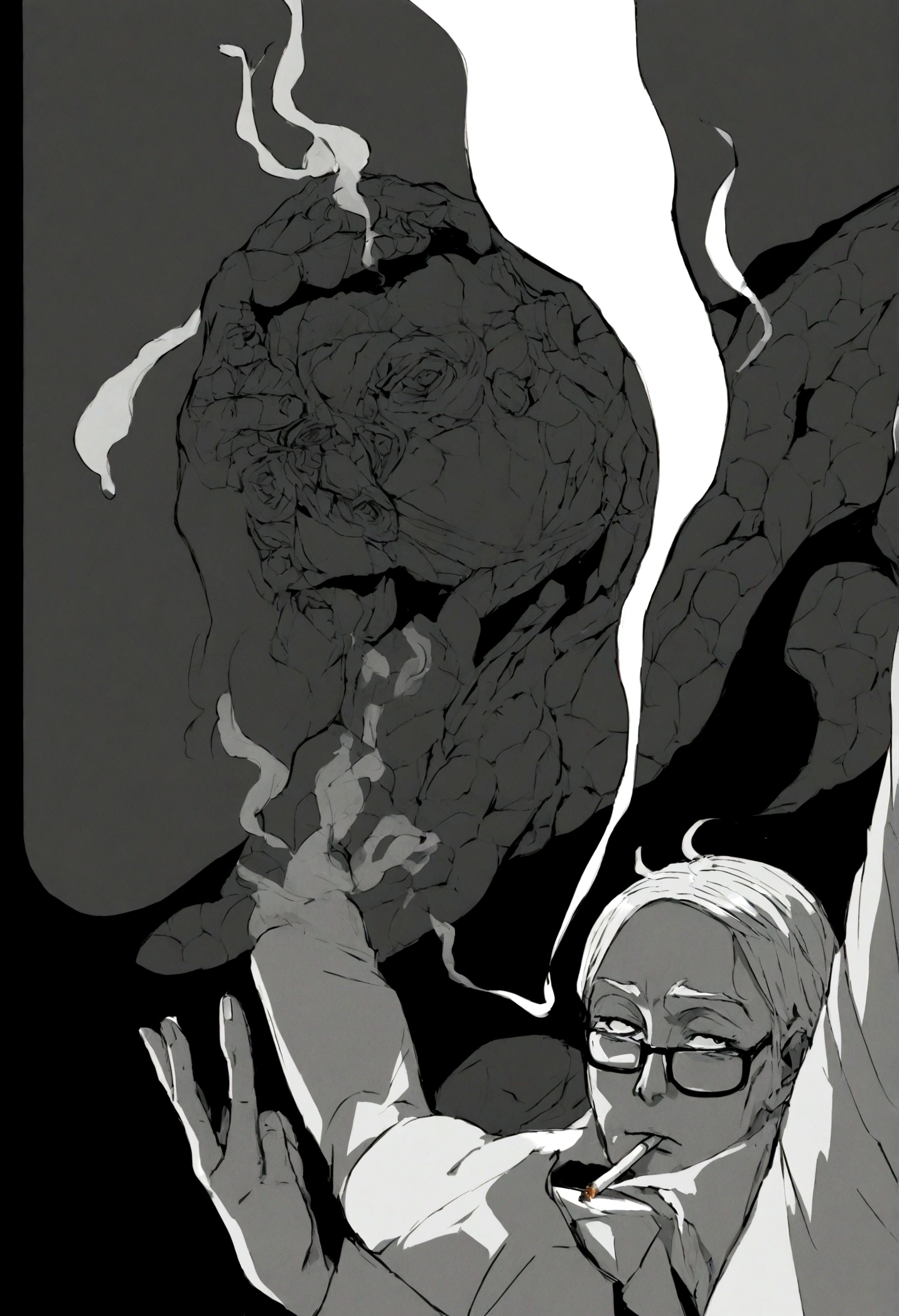 "Towering giants,Horror concept art composed of zombie hordes,whoop,numbness,terroral,Junji Ito's zombie horde in art style,horror concept art"。The background reads: "Study well,Every day up"