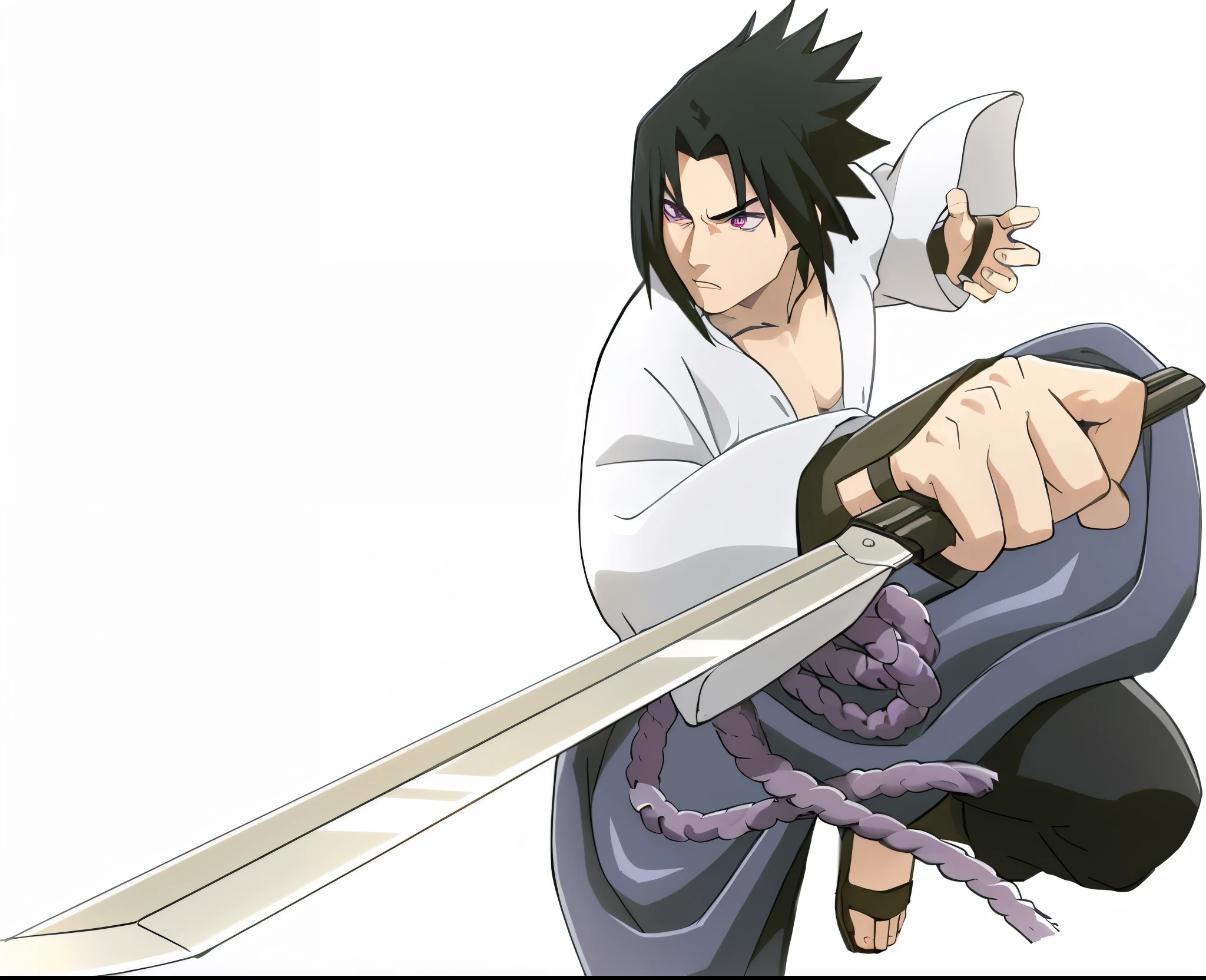 kk, best quality, more details, masterpiece, 1man, 30 years old, male focus, solo, black background, bangs, An assassin man in a black hooded suit, eyes mask, open nose and mouth, purple eyes, eyes emit purple lightning, scary look, short hair, black hair, looking at viewer, luxurious, 8k, detailed, ray tracing, depth of field, cinematic lighting, Simple brown lines, simplified.
