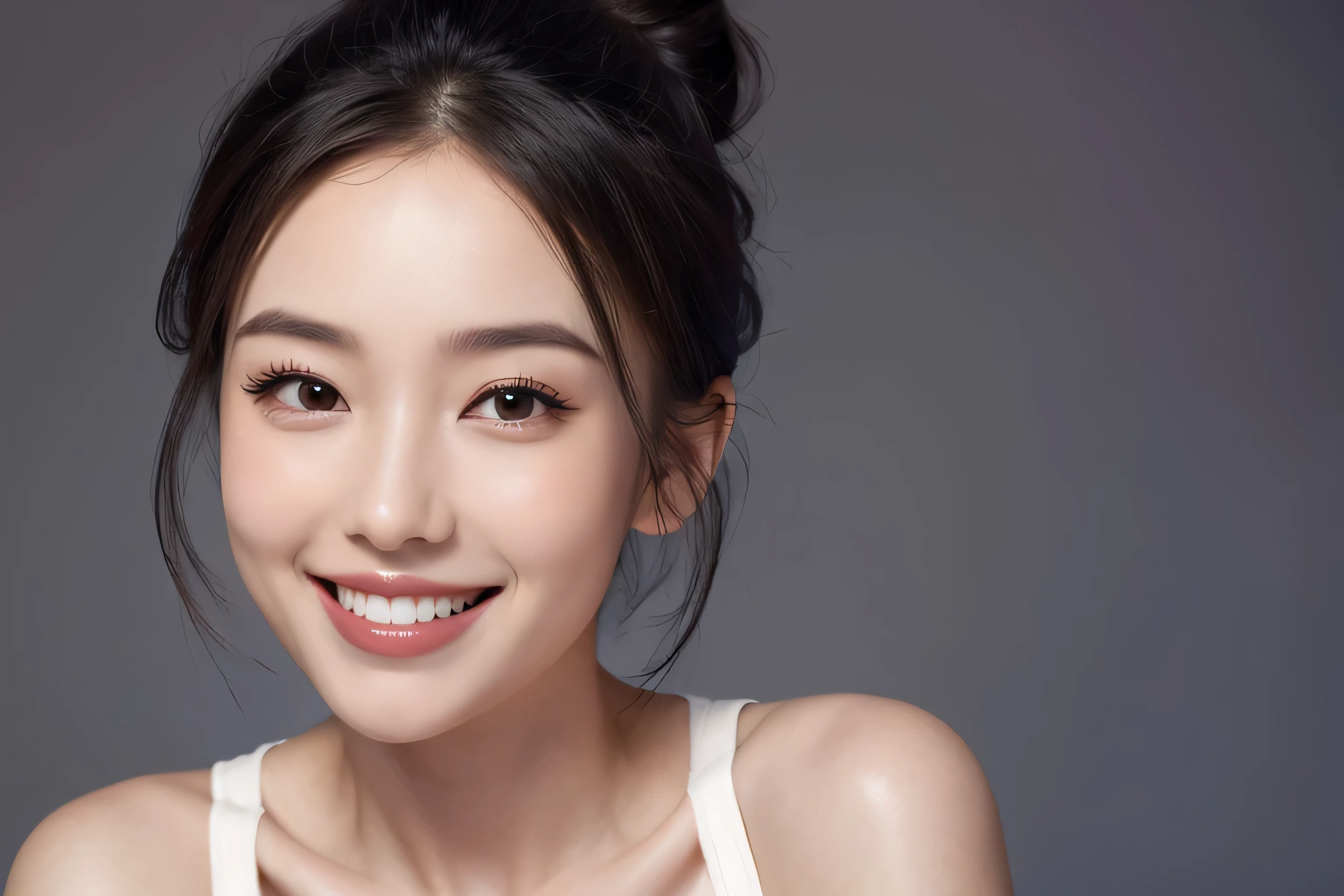 teeth, Beauty, Mouth up, smile, high resolution, True Face, Hair Up