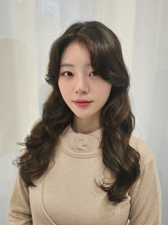 Best Quality, 8k, Masterpiece, (Portrait: 1.3), (photo realistic:1.4), (hyper realistic:1.4), Sharp Focus, looking at viewer, (smoother lighting:1.1), (increase cinematic lighting quality:0.9), realistic lighting, backlighting, light on face, ray trace, (brightening light:1.2), (Increase quality:1.4), sharp detail, (best quality real texture skin:1.4), finely detailed eyes, black_eyes, finely detailed face, 25 year old Korean woman