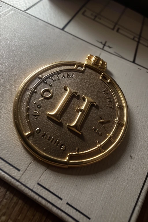 Buat logo dan tertempel  pada jam tangan,