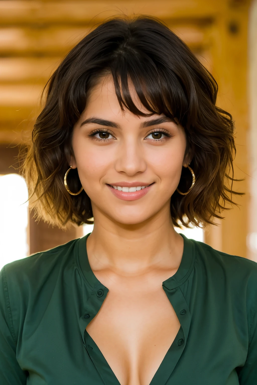 ((mejor calidad)), ((obra maestra)), (detallado), 1 chica, Cabello rubio, ojos verdes, estatura media, cuerpo completo, hermosa,