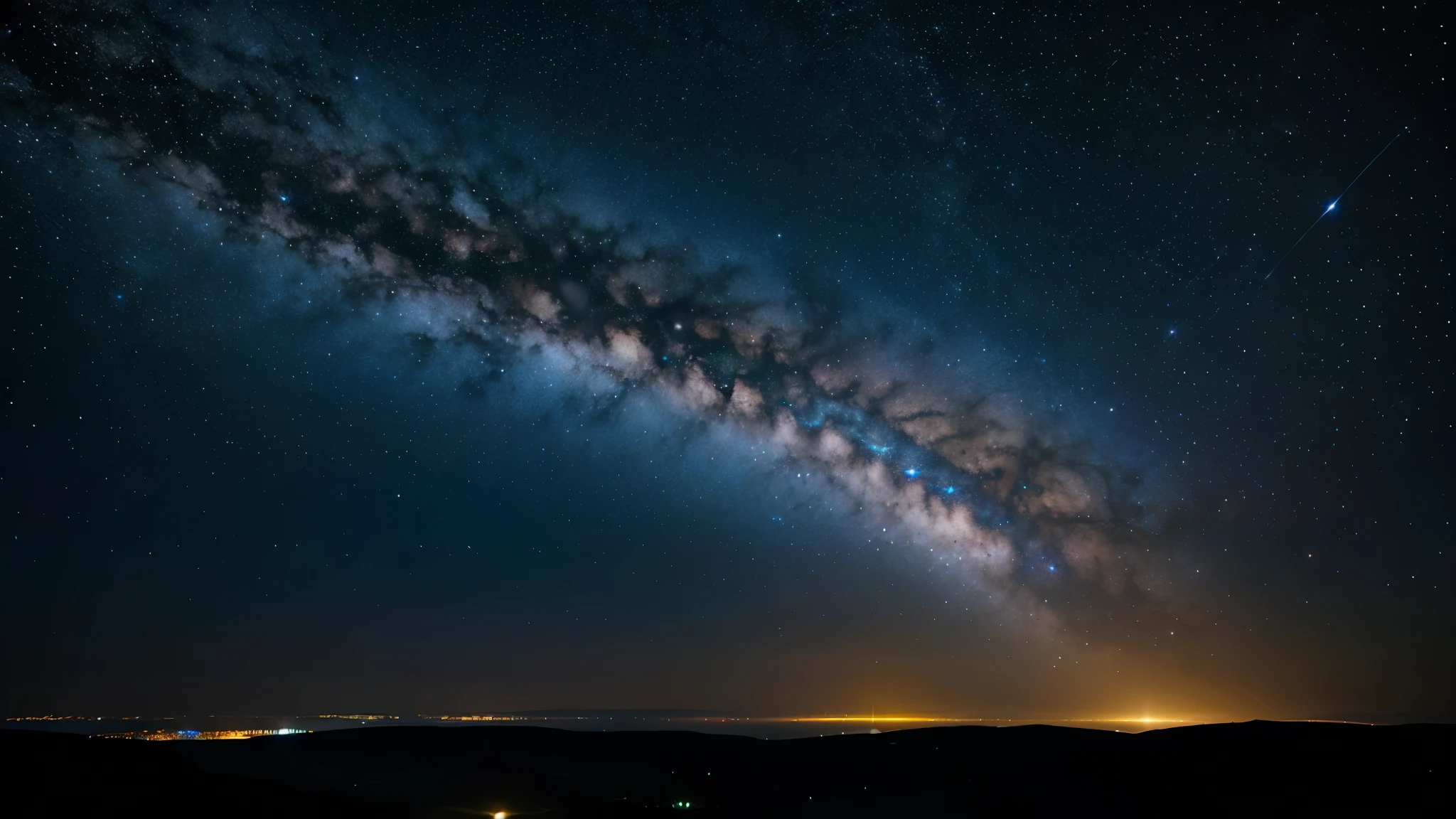 Outer space view, big universe, stars. ultrarealistic
