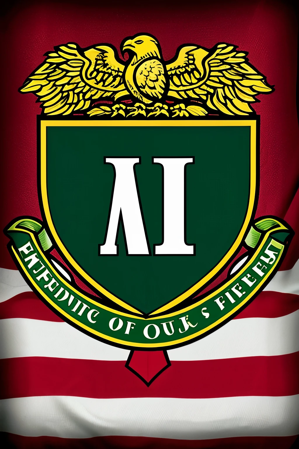The school emblem is called BAN JANPEN SCHOOL, it has a hammer and sickle with the year 2520 and is green and yellow in color.