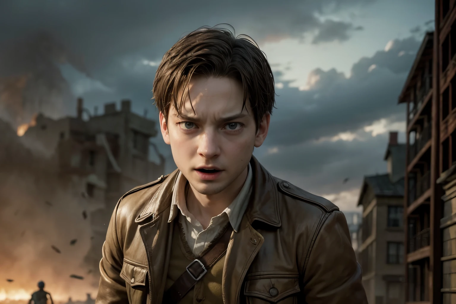 Tobey maguire x attack on titan