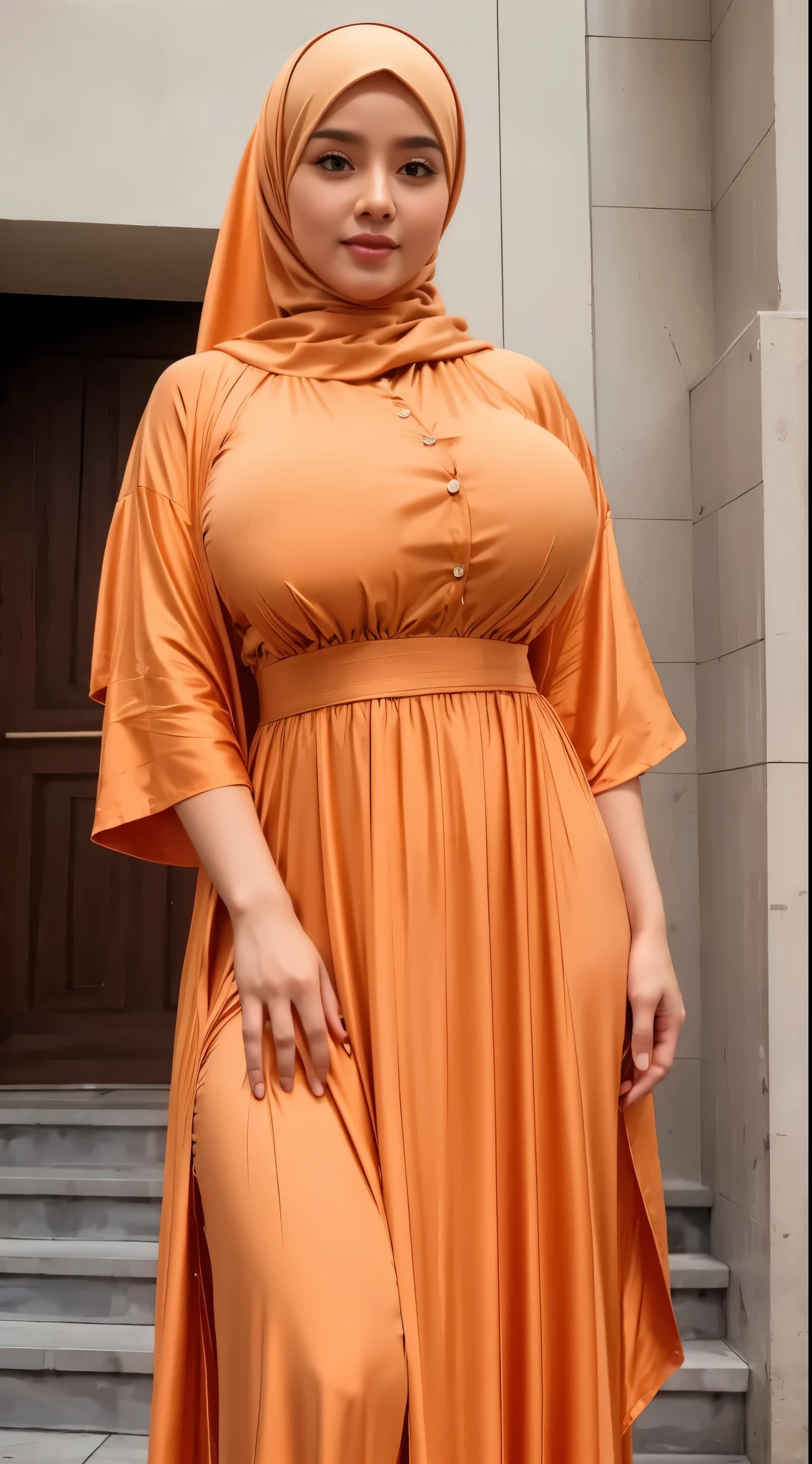 Hijab big breast realistic