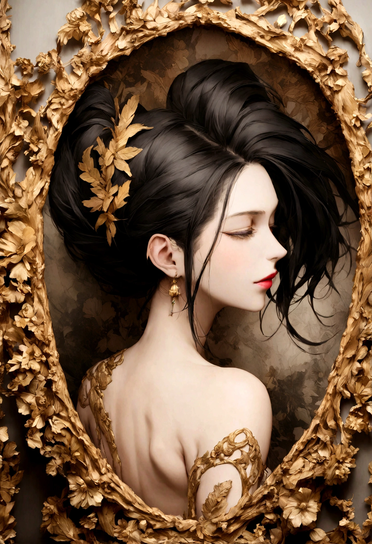 create a back photo'une jeune femme noire, longs cheveux blonds, Cheveux au vent qui fait du sports
