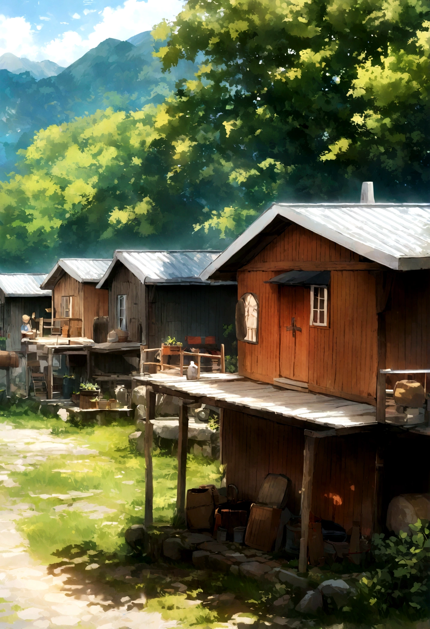 Tourist cabins and farms