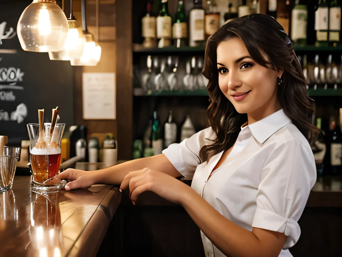 Bartender woman. 