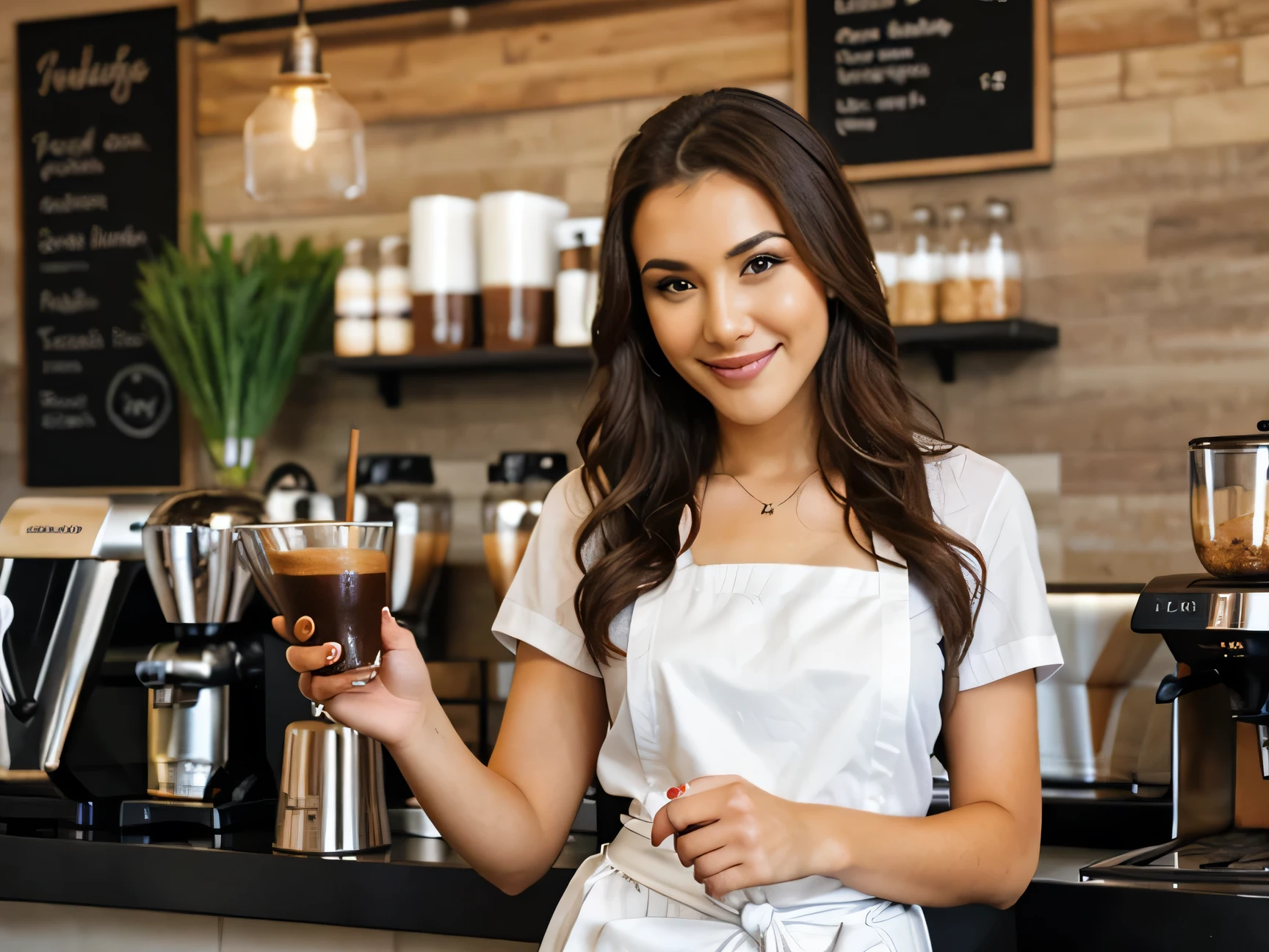 Barista woman.