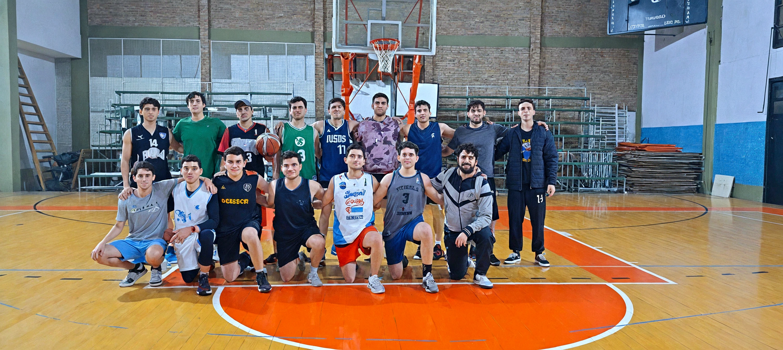 dibujo 3d pixar jugadores hombres basquet