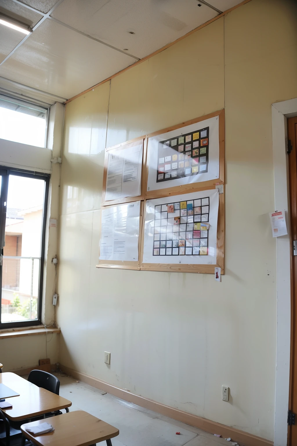 Construction site project department,Migrant workers school wall decoration