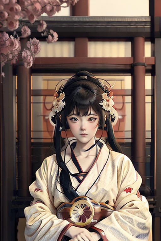 anime girl in kimono outfit standing in front of a building, in kimono, in a kimono, anime style illustration, clean detailed anime art, inspired by Itō Shinsui, by Torii Kiyomasu, japanese art style, beautiful anime art style, anime style, in the art style of ukiyo - e, artwork in the style of guweiz