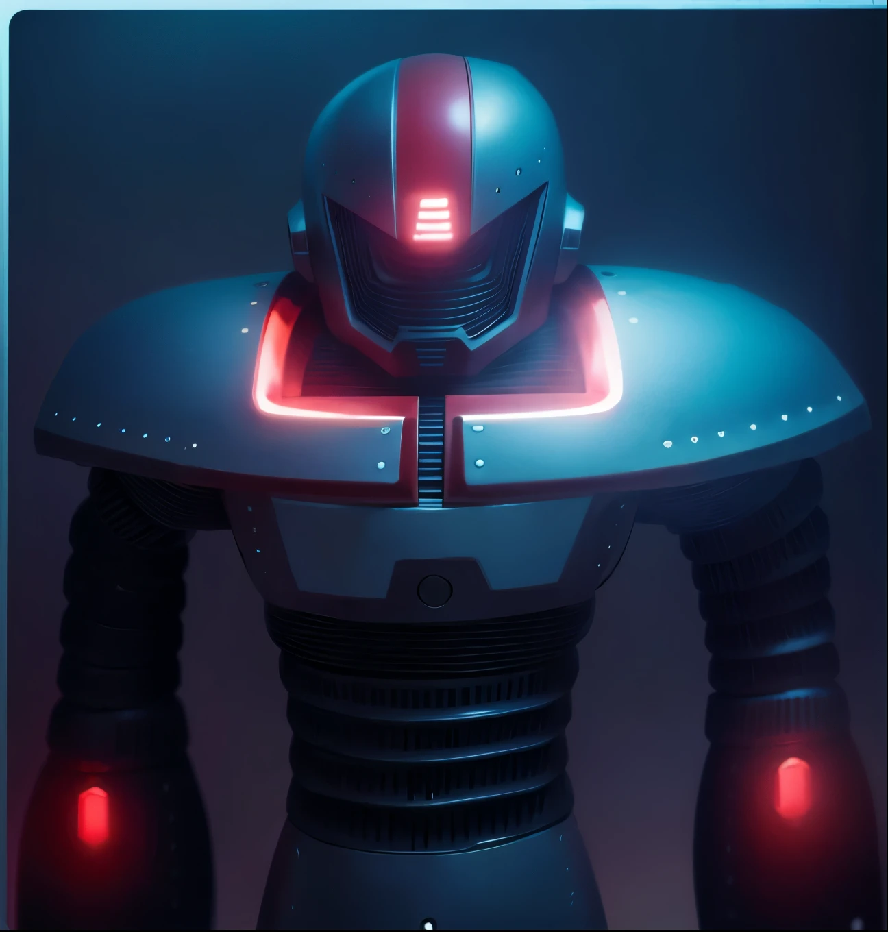 Round armor, robot, cyber, high quality, stone body, red eyes, bright battlefield background, stone robot,