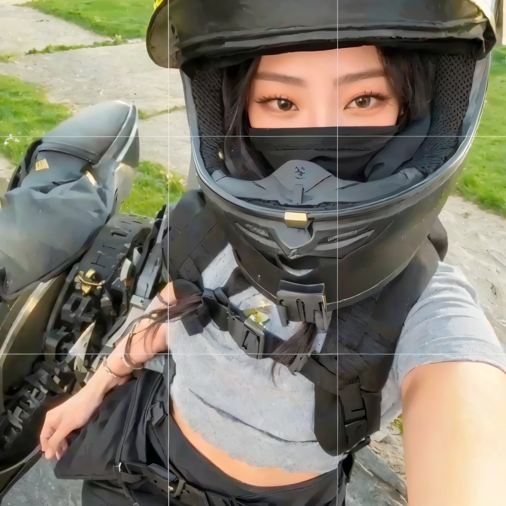 jennie de capacete, jennie kim, jenny, seios fartos, seios grandes, cintura fina
