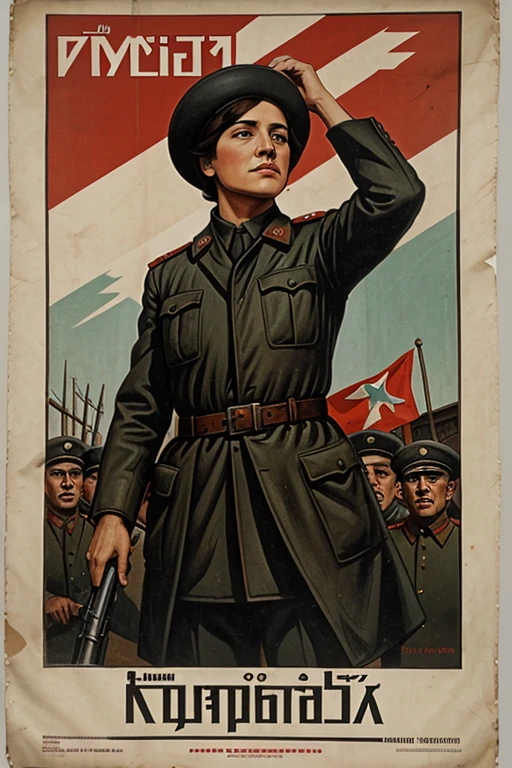 female revolutionaries,Vintage Poster,Posters during the war、age 1910
