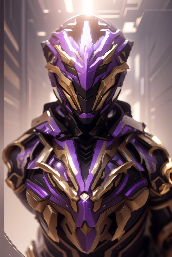 The color changes to purple and gold，Some purple and gold（Ensure its layering and armor texture，Purple is the main color，Add some gold for decoration，Gold and purple should have a symbiotic feeling）