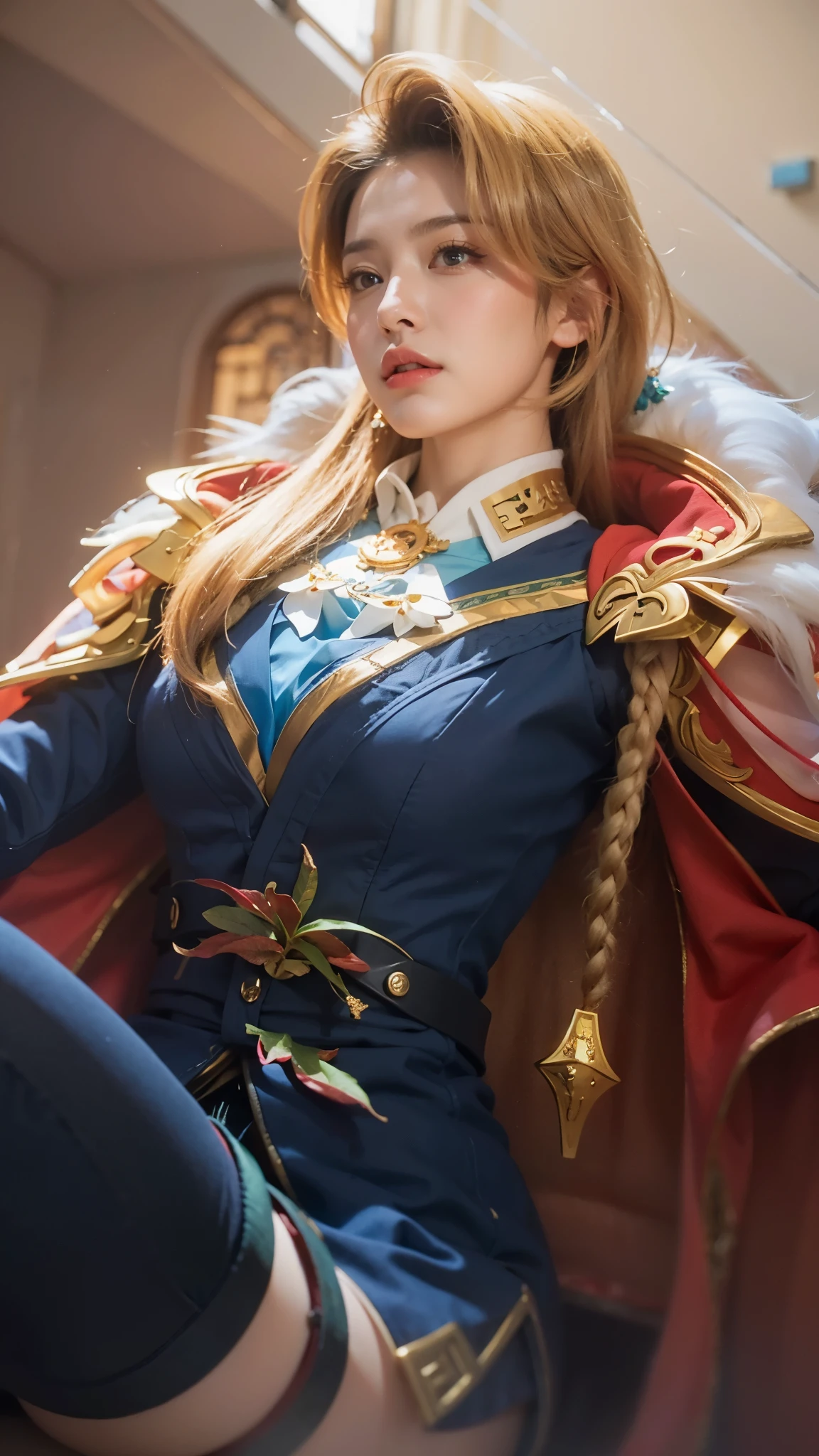 a close up of a 4 girls  ,blonde hair , big booobs ,  shadowbringers cinematic, 4 k detail fantasy, a beautiful fantasy empress, game cg, xianxia fantasy, xianxia hero, 2. 5 d cgi anime fantasy artwork, cinematic goddess close shot, ruan jia and artgerm, wow 4 k detail fantasy, hyperdetailed fantasy character