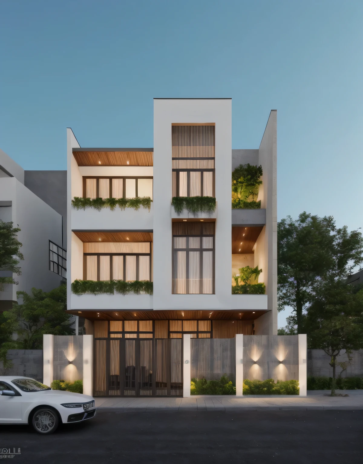 ((1 morden house like egg format)), main material by ((white wall)), 1large yard, 1 road runs in front of the house, (((VERTICAL WALLs was covered by white color))), (RAW photo, real, best quality, masterpiece:1.2), look morden minimalist, 1 road in front of the house, dynamic lighting:1.3, (hyper realistic, photo-realistic:1.2), high quality, (dark lighting:1.2), perfect lighting, archdaily, no human