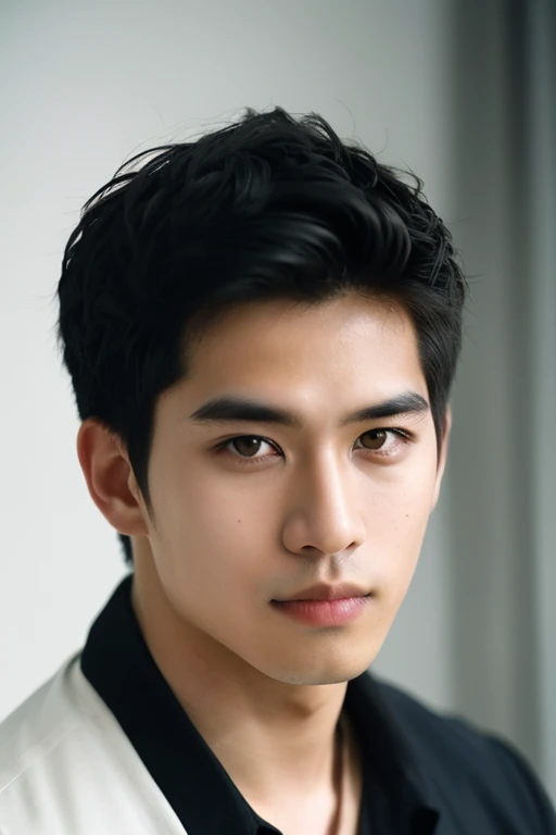 1 boy,slim asian male,Male focus,Solitary,(Male electrical engineer,Male aerospace engineer,Real skin texture, Delicate skin:1.21),(Black Hair, short hair:1.1),(delicate eyes.black eyes, solid eyes:1.21),(Shy, fashionable pose:1.21),(best quality, masterpiece, Extremely detailed:1.43),(Professional photography, F/2.8, 35mm lens,Clear focus, HD, 8K),