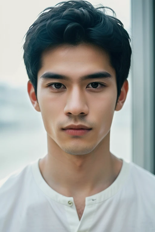 1 boy,slim asian male,Male focus,Solitary,(Male electrical engineer,Male engineers,Real skin texture, Delicate skin:1.21),(Black Hair, short hair:1.1),(delicate eyes.black eyes, solid eyes:1.21),(Shy, fashionable pose:1.21),(best quality, masterpiece, Extremely detailed:1.43),(Professional photography, F/2.8, 35mm lens,Clear focus, HD, 8K),