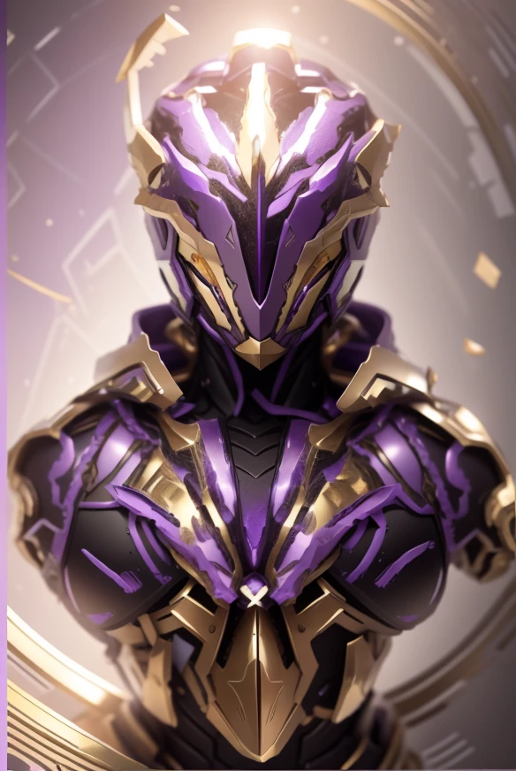 Add some transparent texture,Make the texture more transparent,The color changes to purple and gold,Some purple and gold(Ensure its layering and armor texture,Purple is the main color,Add some gold for decoration)