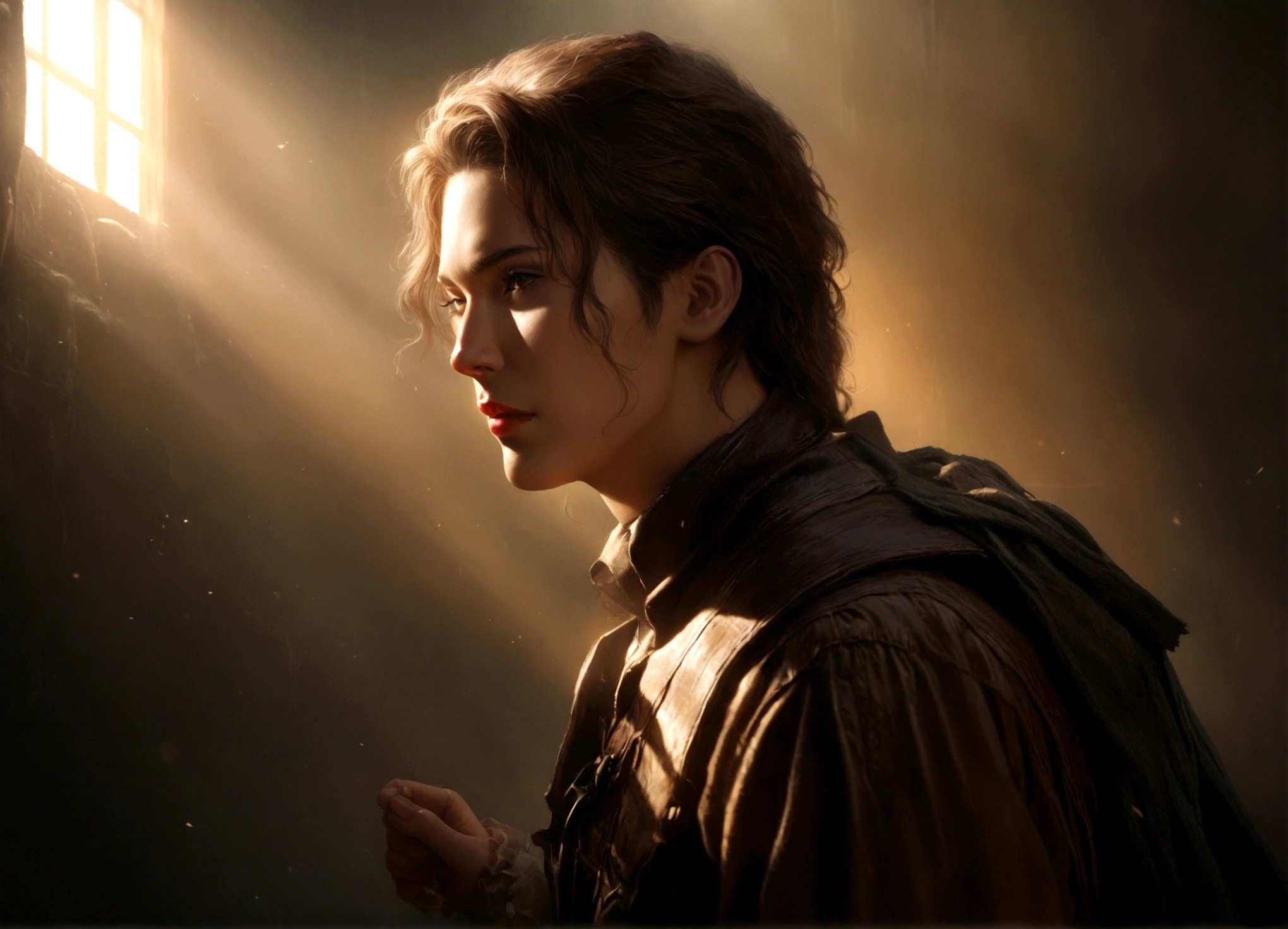a 30 year old Harrison Ford in adventurer's gear, dramatic pose, Cthulu and its dark shadow reaching for him, 50s movie poster, (best quality,4k,8k,highres,masterpiece:1.2),ultra-detailed,(realistic,photorealistic,photo-realistic:1.37), cinematic, dramatic lighting, vibrant colors, retro style, epic, chiaroscuro, moody atmosphere