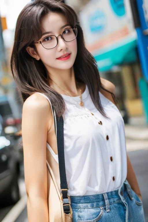 highest quality、masterpiece、High sensitivity、High resolution、One Woman、Slim Body、Glasses、ubway