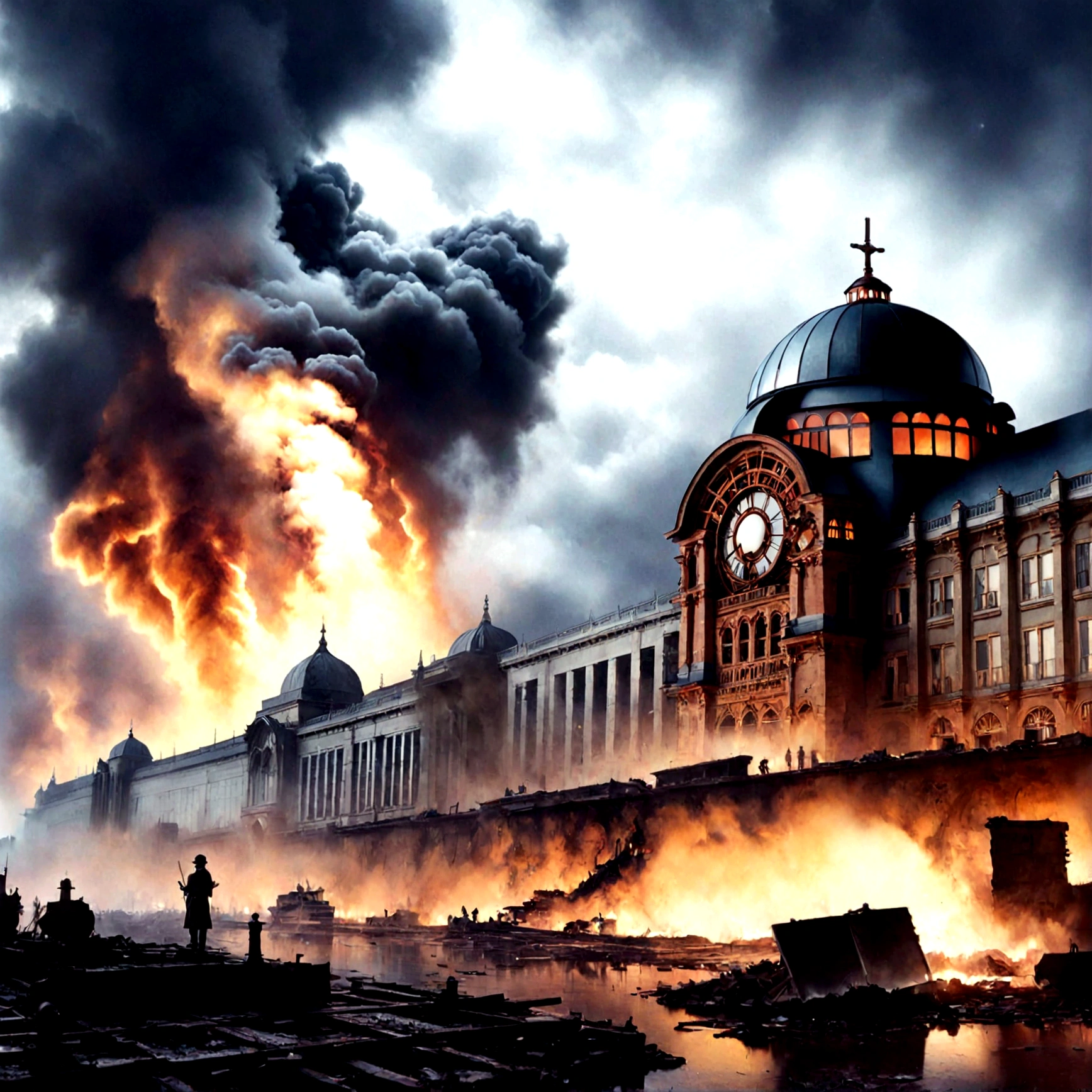 Many people died in air raids during the war.々The place where the victim,Their regrets still remain at the station.,It is said that the spirit appears at night.,