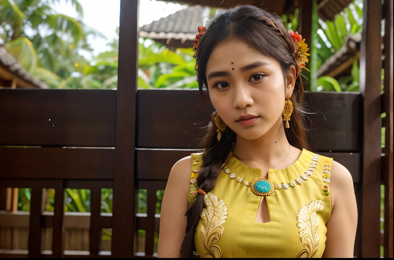 Tribal patternsbuatkan saya seorang penari bali dengan aksesoris perhiasan ornamen klasik bali sedang menari penuh keindahan kulit eksotis coklat asia baju tradisional bali kain penuh emas. Oriental dan tinggi. untuk model klasik lukisan. pakai kain tradisional bali. kain penuh di badan. mrangkul guci klasik. kulit sawo matang. baju full dres