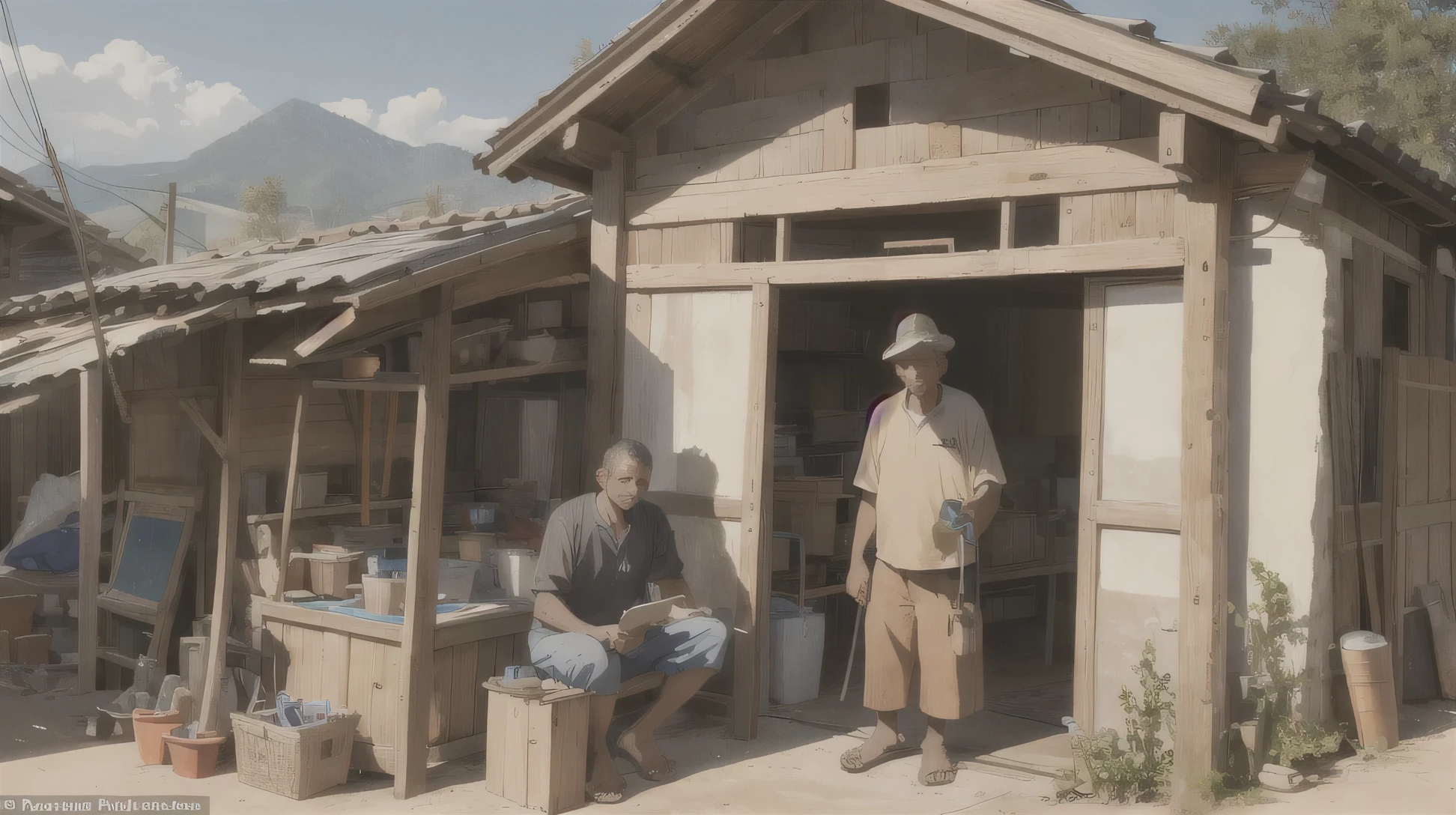 He tests new ideas, constantly creates and improves tools to help his family and people in the village