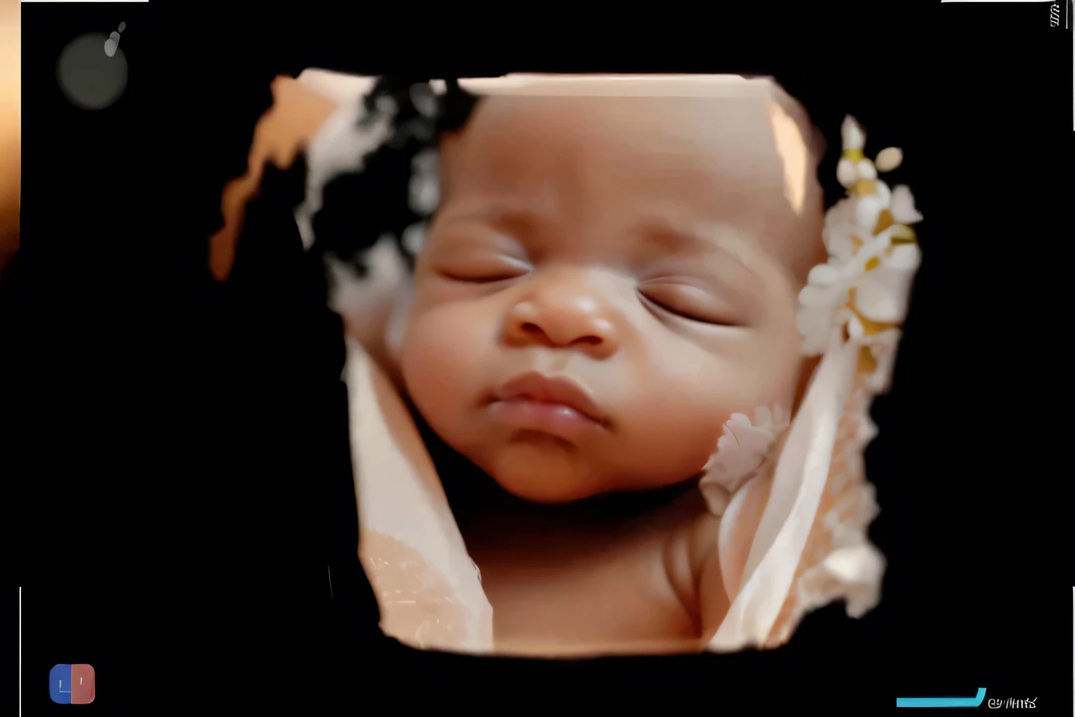 match picture, same angle, portrait, real baby, realistic baby face, sleeping grumpy black african baby girl with full lips, baby lips, baby nose, sleeping baby, fetus, inside womb, rosy face, hd, realistic, cute, 8k, uhd, high quality, sharp focus, the composition beautiful rich and bright