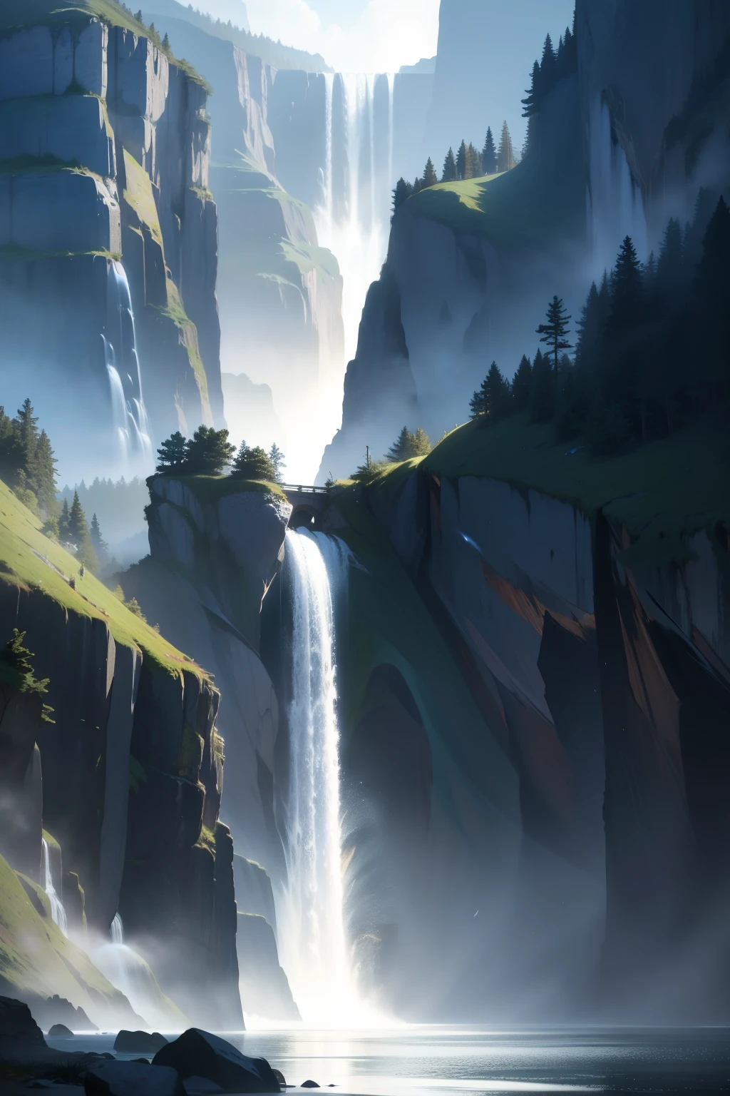 "Masterpiece of a Serene Motion: TheCaptivating Image of Water Pouring --s2
In this immaculate adornment of a digital canvas, a breathtaking spectacle unfolds, capturing the essence of water in motion. With an 8K resolution and High-definition RAW color, this image epitomizes perfection in every detail. The water, pouring from a delicate porcelain vessel, cascades gracefully, coating the surface below with a shimmering veil.
The lighting in this scene is nothing short of cinematic. A single spotlight illuminates the water's trajectory, casting dramatic shadows that dance across the surrounding space
