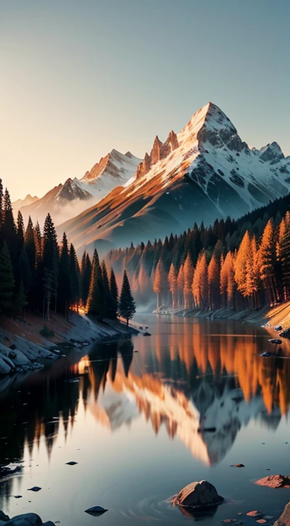Imagine an unforgettable landscape that reveals the beauty and grandeur of God in every detail. It is a setting that transcends human understanding, where nature unites in harmony to create a divine masterpiece. In this landscape, you find yourself before majestic mountains, which rise towering towards the sky. Its heights seem to touch the clouds, while its slopes display lush vegetation, a tapestry of green hues and colorful blooming. In the valleys below, clear rivers flow serenely, reflecting the sunlight that shines brightly in the sky. Water is crystal clear, as if it were a mirror that reveals the purity and life it carries. On its banks, leafy trees offer shade and shelter to a wide variety of animals and birds, which seem to dance in harmony with nature. On the horizon, the sun sets in a divine spectacle. The golden, orange and pink colors paint the sky in a true celestial picture. It is as if God is pouring out His color palette on the world, creating a spectacle of light and beauty that is impossible to replicate. As you contemplate this magnificent landscape, you feel God's presence in a deep and comforting way. The grandeur of divine creation is evident in every detail of the landscape. Every mountain, every river, every ray of sunshine is a testimony to the power and beauty of God. In this landscape that shows the beauty of God, you feel small before the vastness and perfection of creation. It is an invitation to marvel at the divine work, to give thanks for the wonders of nature, and to feel connected to the divine. It is a reminder that God is present in all things, in the beauty of nature and in the depth of our hearts. 