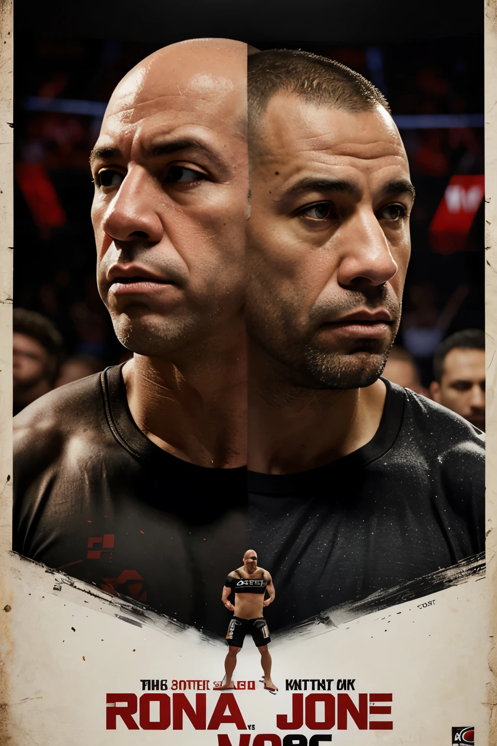 Dana white versus joe rogan ufc poster