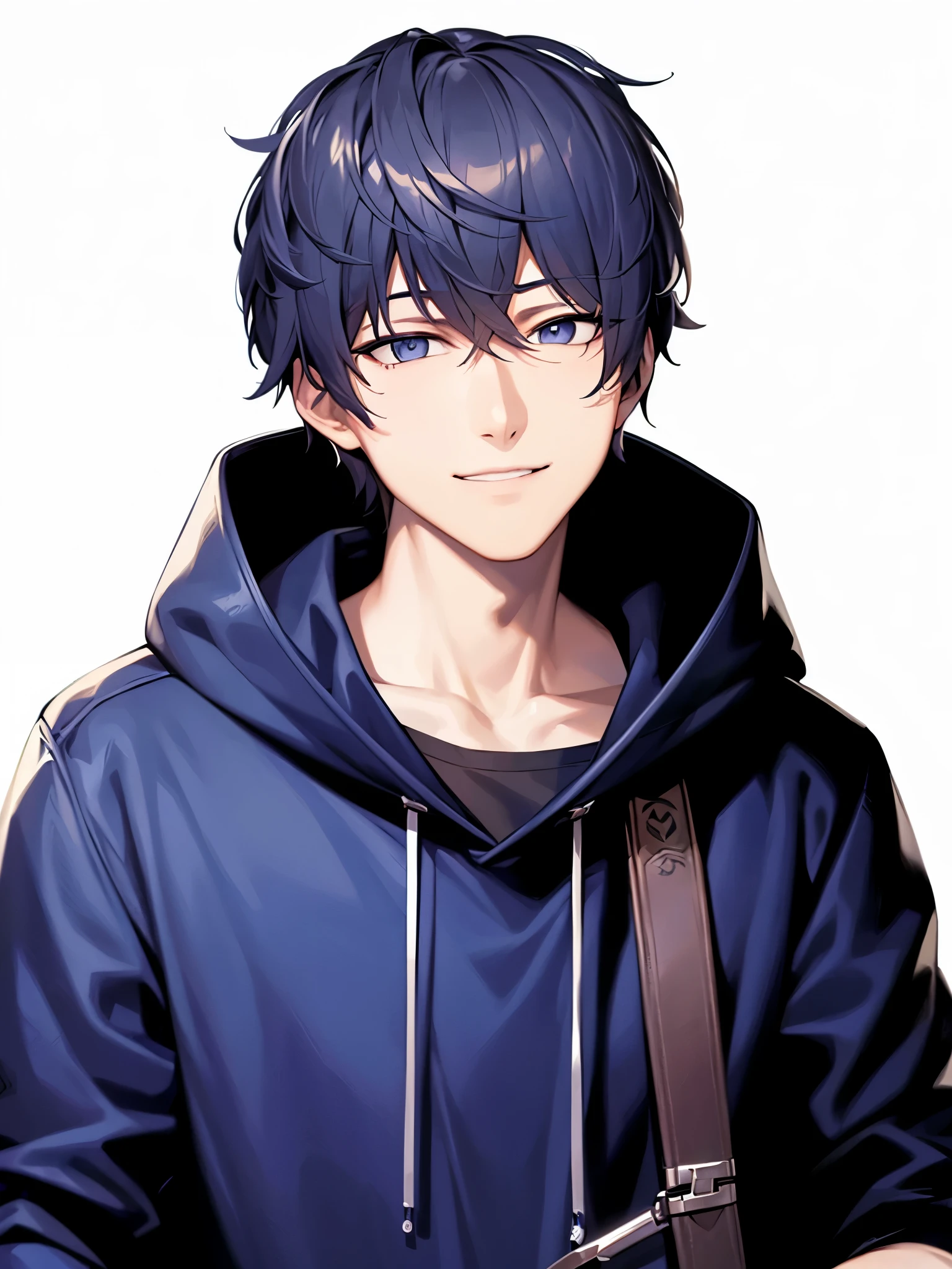 a handsome guy、Serious expression、Cool and beautiful face、Highly Detailed CG Unity 8K Wallpaper, (super masterpiece, Beautiful person, well detailed face polluted smile, It&#39;s photorealistic, Hyperrealistic)Cool and handsome face、evil smile face