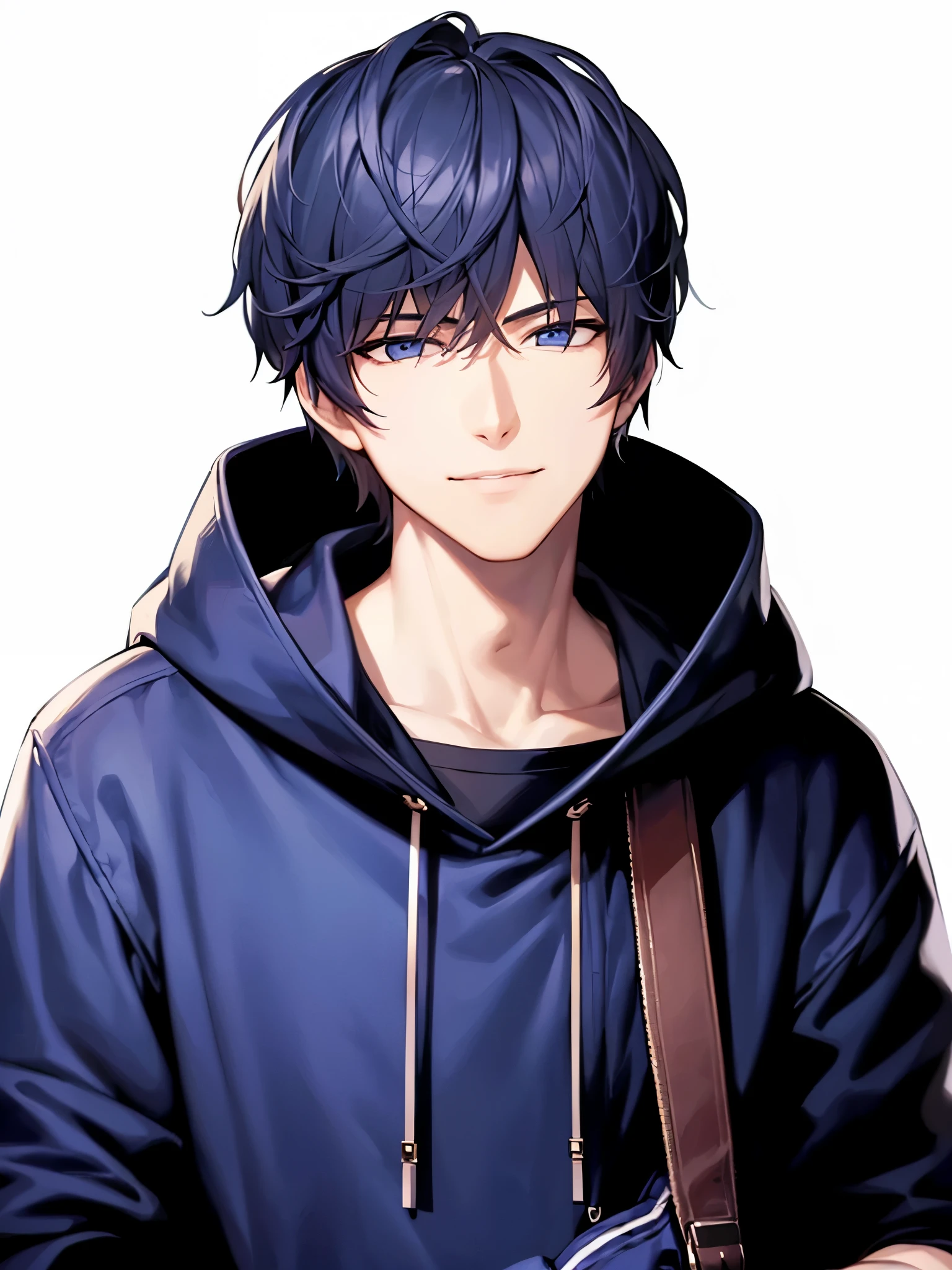 a handsome guy、Serious expression、Cool and beautiful face、Highly Detailed CG Unity 8K Wallpaper, (super masterpiece, Beautiful person, well detailed face polluted smile, It's photorealistic, Hyperrealistic)Cool and handsome face、evil smile face